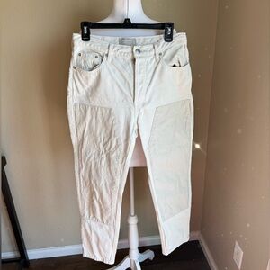 Everlane the 90’s cheeky White Denim Jeans